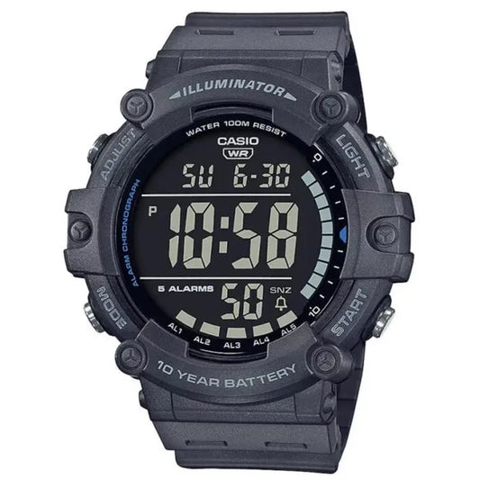 Casio AE-1500WH-8B férfi sport karóra, LED Illuminator, WR100, grafit