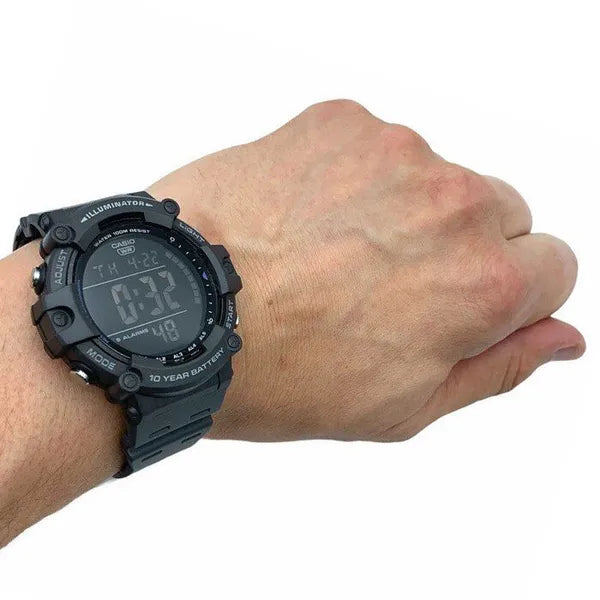 Casio AE-1500WH-8B férfi sport karóra, LED Illuminator, WR100, grafit