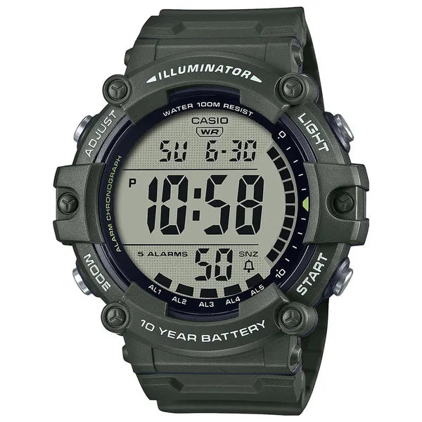 Casio AE-1500WHX-3A férfi sport digitális karóra, Illuminator, WR100, LED