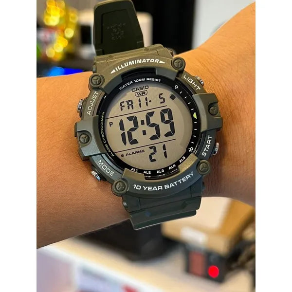 Casio AE-1500WHX-3A férfi sport digitális karóra, Illuminator, WR100, LED
