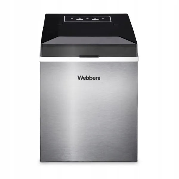 Inox jégkocka készítő 10 kg/nap, 165 W, 6 perc első jég, 0,85 l tartály