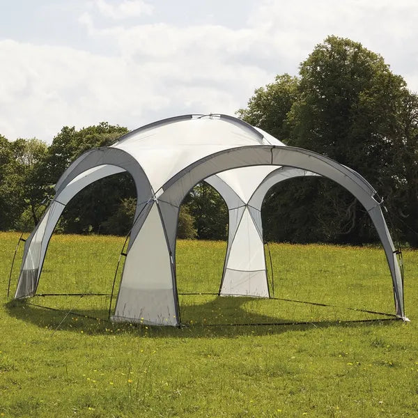 Kerti rendezvénysátor 3,5×3,5 m, szürke, hordtáskával