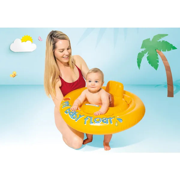 Intex felfújható baba úszóülés háttámlával, 6–12 hó, 11 kg-ig, 70 cm