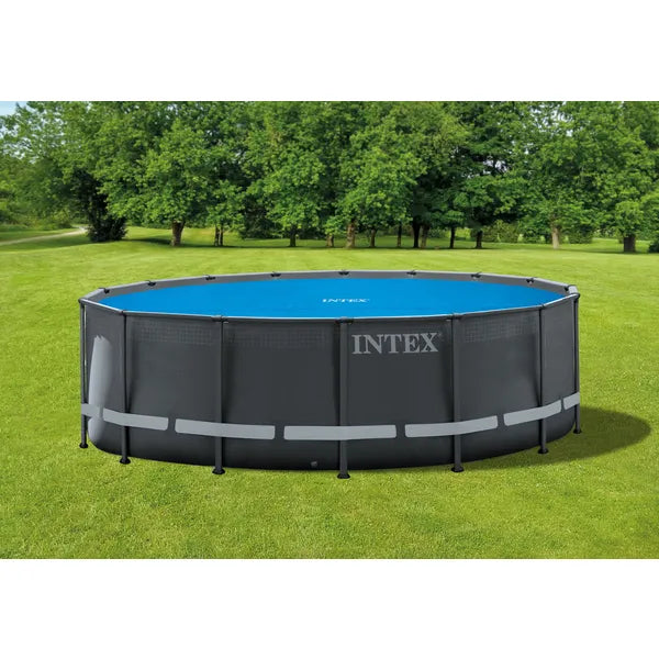 Intex szolár medencefedő, kör alakú 4,88 m fémvázas medencéhez