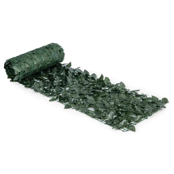 Mű borostyán sövénymatrac 500×50 cm, sötétzöld erkély takaró