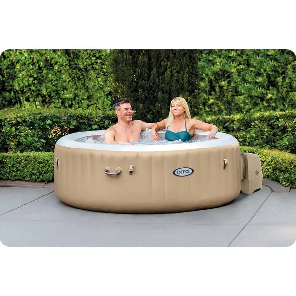Felfújható jakuzzi 4 személyre, 196x71 cm, 120 fúvóka, Fiber-Tech