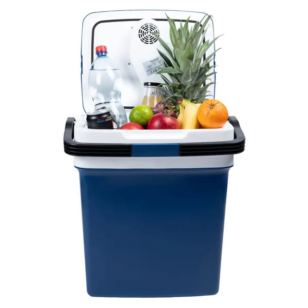 Hordozható autós hűtő-fűtő láda 29 l 12V/230 V ECO mód kék