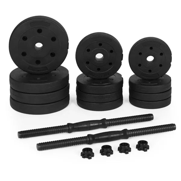 Állítható kézisúlyzó szett 2×10 kg, összesen 20 kg, csúszásgátló markolat