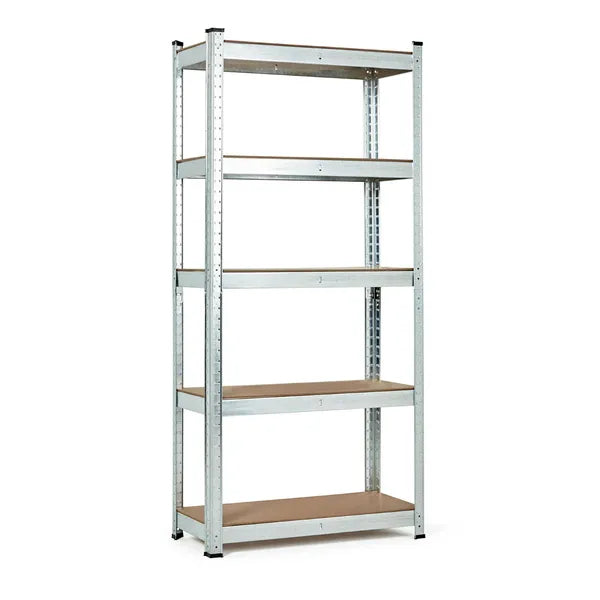 Tároló polc 180×90×30 cm horganyzott acél 5 polc 875 kg