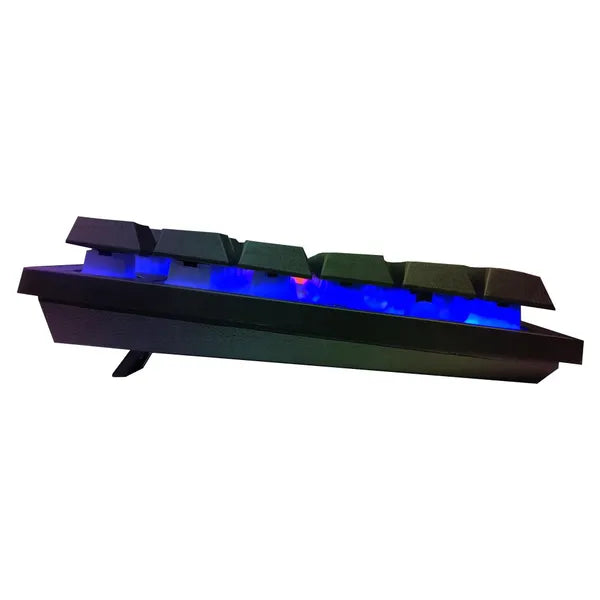 LED háttérvilágítású gaming billentyűzet USB, numerikus paddal, fröccsenésálló