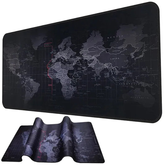 XXL gamer egérpad világtérkép mintával, 90×40 cm, csúszásgátló