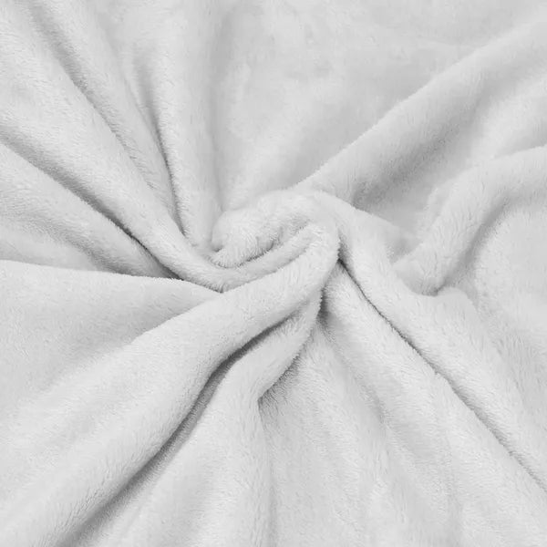 Polár takaró 200x220 cm - szürke, 350 g/m², poliészter