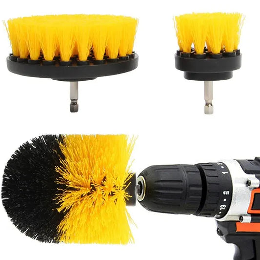 Tisztítókefe készlet fúrógéphez, 3 db, strapabíró nylon sörtékkel