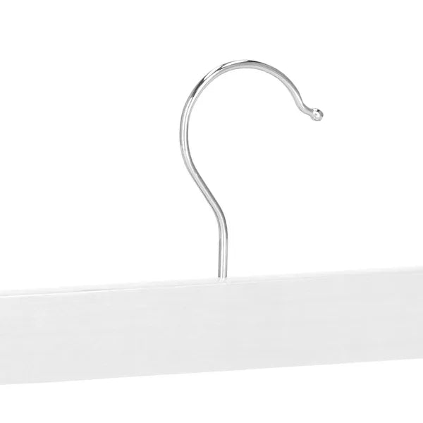 Springos fehér fa vállfa 2 db 34cm