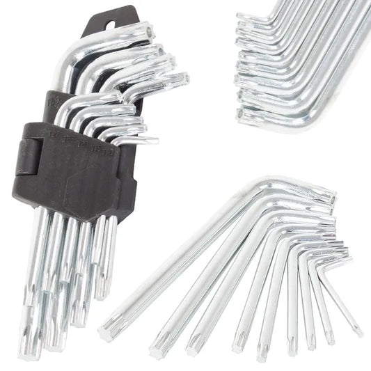 Torx imbuszkulcs készlet 9 darabos, T10-T50 (1,5–10 mm)
