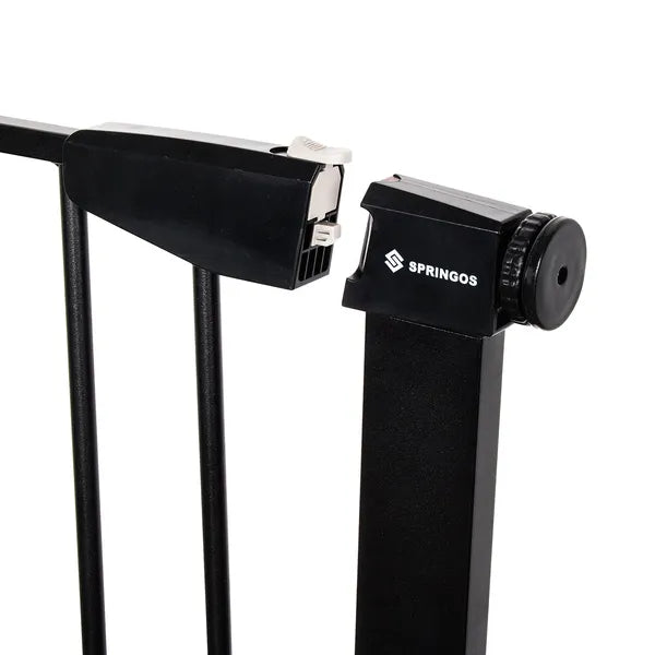 Fém biztonsági ajtórács 75-89 cm, 74 cm magas, fúrás nélkül