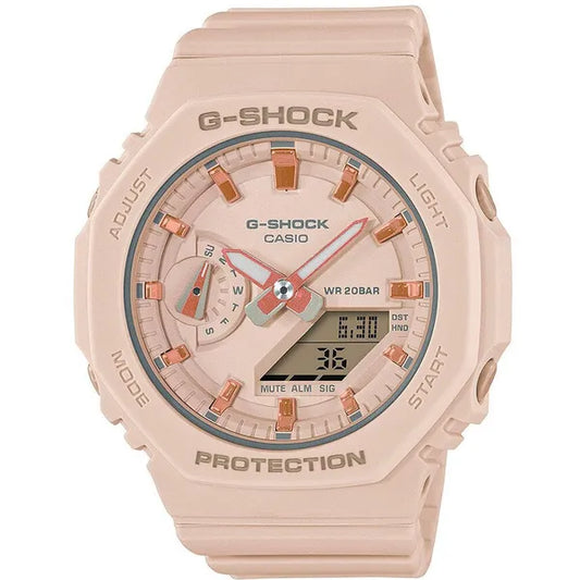 Női Casio G-Shock GMA-S2100-4AER sportóra, kvarc, rózsaszín, WR200