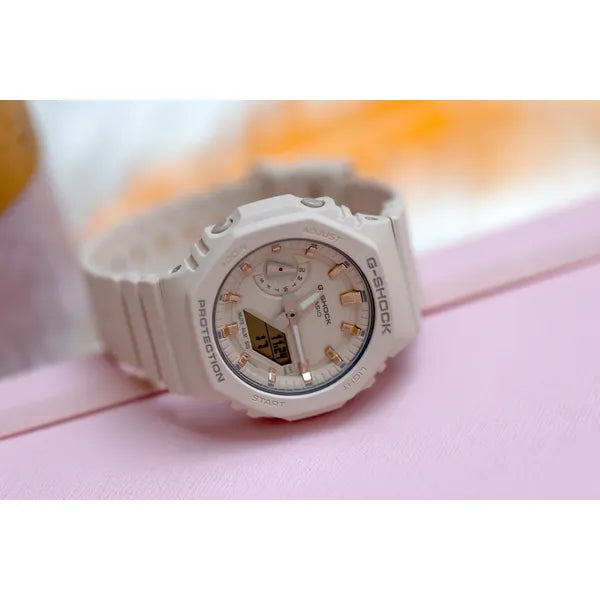 Női Casio G-Shock GMA-S2100-4AER sportóra, kvarc, rózsaszín, WR200