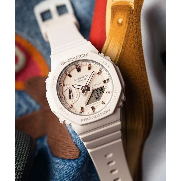 Női Casio G-Shock GMA-S2100-4AER sportóra, kvarc, rózsaszín, WR200