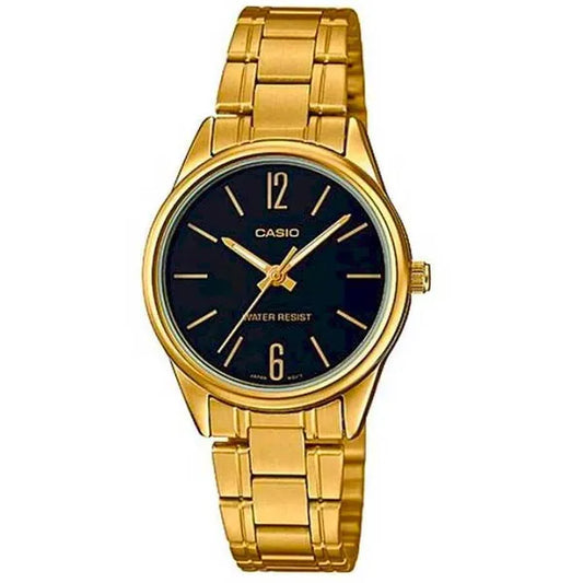 Casio LTP-V005G-1B női karóra, arany acél, 28 mm, dátum, WR30