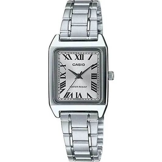Casio LTP-V007D-7B női karóra, ezüst rozsdamentes acél, téglalap, kvarc, WR30