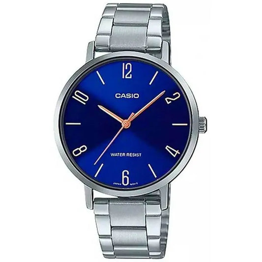 Casio LTP-VT01D-2B2 női karóra, acél szíj, kék számlap, quartz