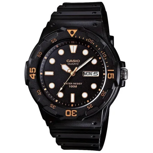 Férfi karóra Casio MRW-200H-1E fekete WR100 kvarc díszdobozzal