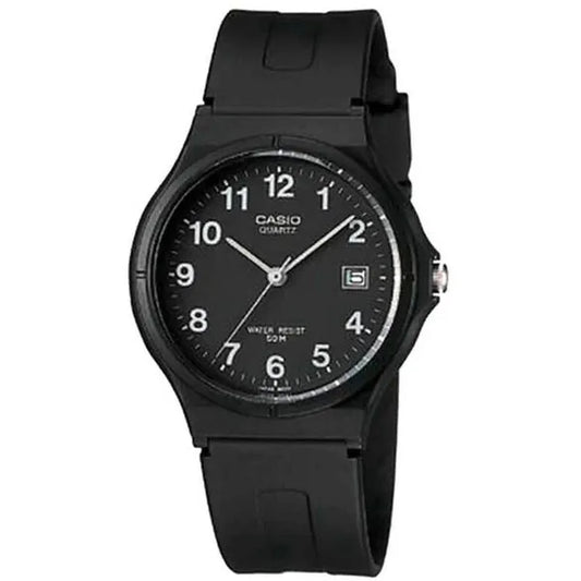 Casio férfi karóra MW-59-1B – fekete számlap, műanyag szíj, WR50, dátum