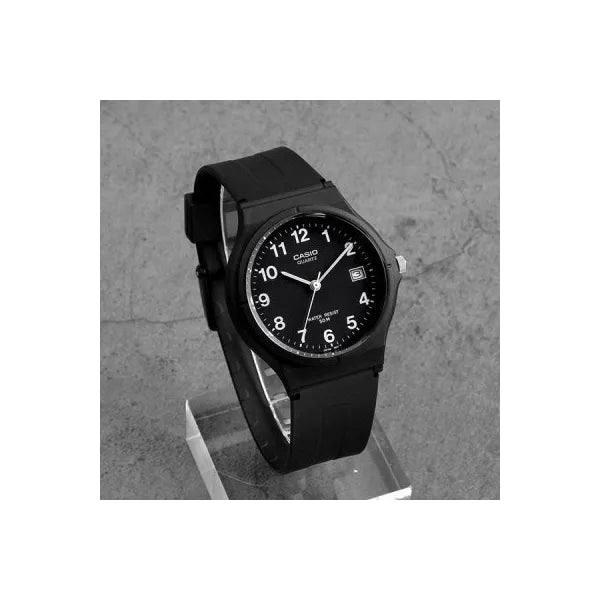 Casio férfi karóra MW-59-1B – fekete számlap, műanyag szíj, WR50, dátum