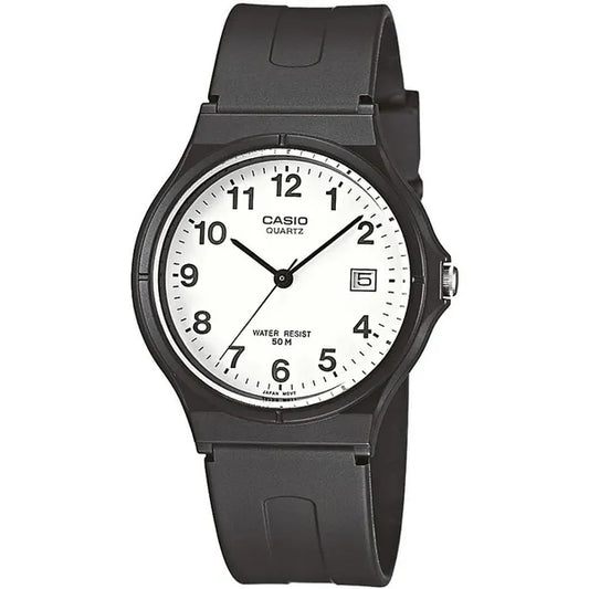 Casio unisex karóra, fekete-fehér, 36 mm, quartz, WR50, díszdoboz