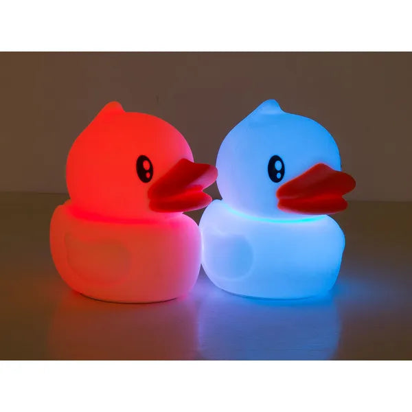 Gyerek szilikon kacsa LED éjjeli fény RGB, érintéses, USB-töltés, 1200 mAh