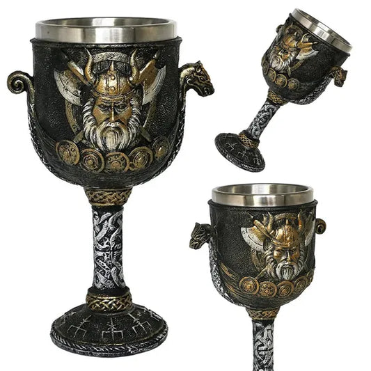 Viking díszserleg, rozsdamentes acél betét, 160 ml, polirezin