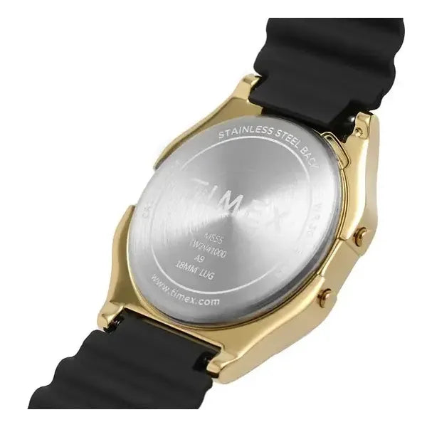 Timex T80 férfi digitális karóra, 34 mm, arany tok, fekete szíj
