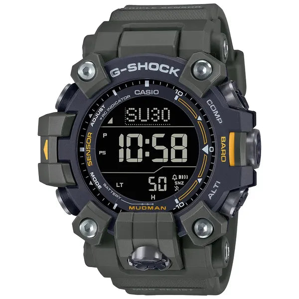 Casio G-Shock Mudman GW-9500-3ER férfi outdoor karóra, zöld, WR200, rádiójel