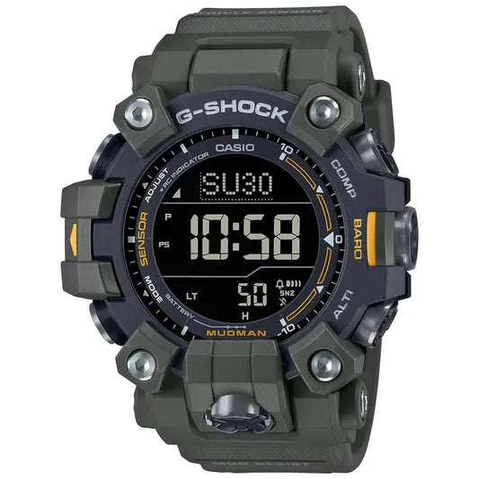 Casio G-Shock Mudman GW-9500-3ER férfi outdoor karóra, zöld, WR200, rádiójel