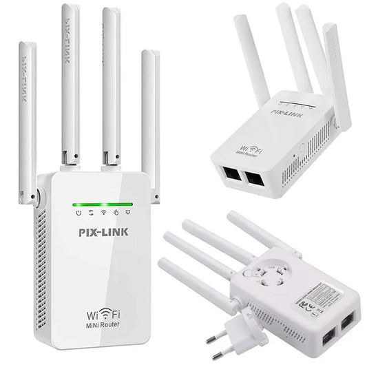 Wifi jelerősítő 300 Mbps, 4 antennával és WPS funkcióval