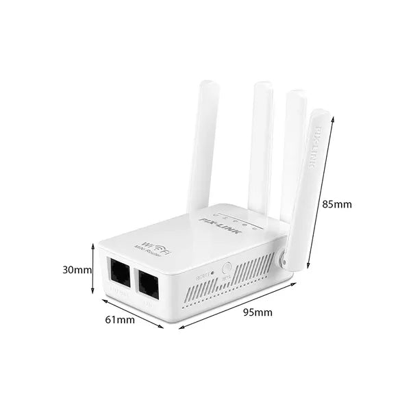 Wifi jelerősítő 300 Mbps, 4 antennával és WPS funkcióval