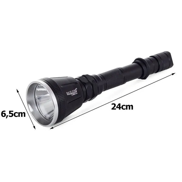 Bailong Q2888 taktikai fegyverlámpa CREE XM-L T6 LED, 400 m, 3 szűrő