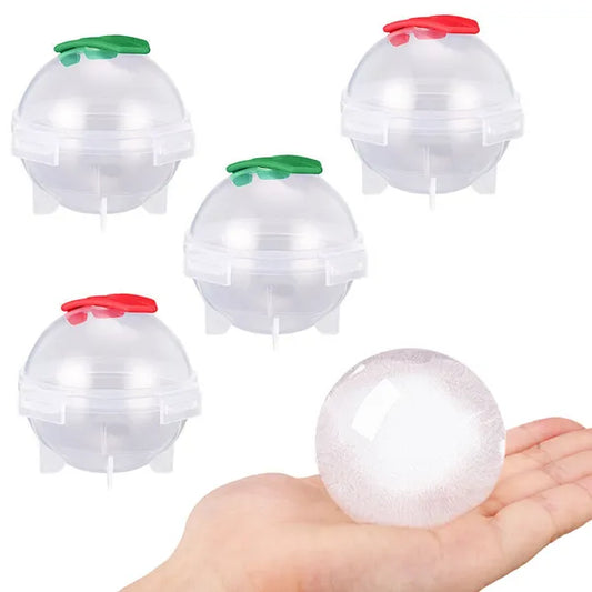 Jéggolyó készítő forma, 4 db, Ø5 cm, BPA-mentes műanyag
