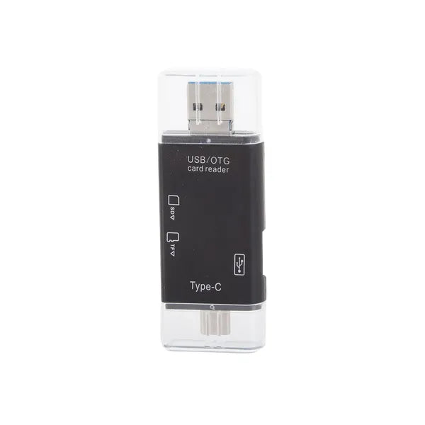 5 az 1-ben SD/microSD kártyaolvasó USB, USB-C, Micro USB OTG, 256 GB