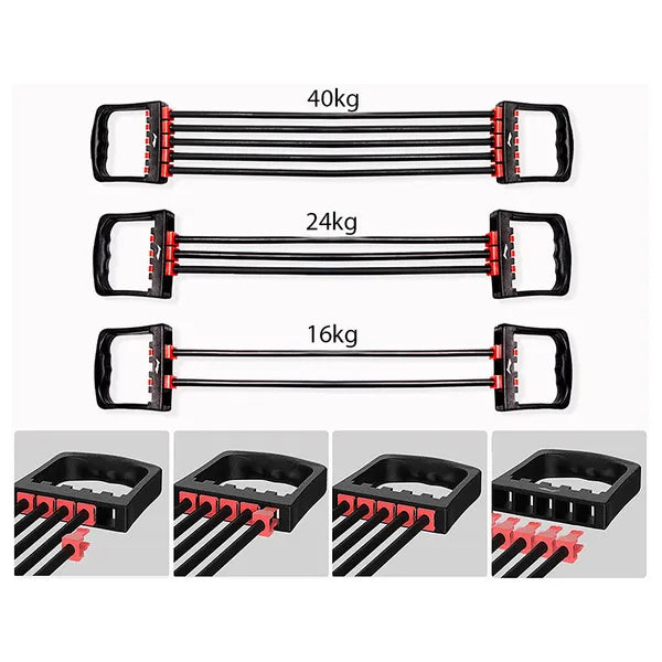 Fitnesz gumiszalag szett 5 darabos expander, több ellenállással