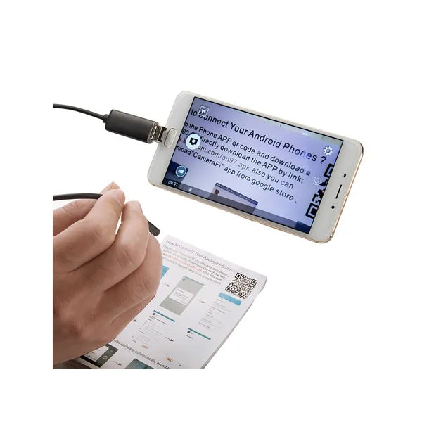 Endoszkópos vizsgáló kamera USB/microUSB OTG Android/PC, 10 m kábel, 6 LED, IP67