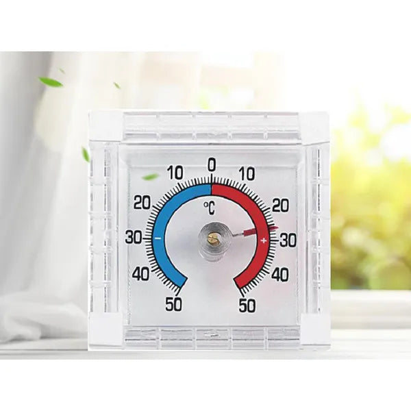 Öntapadós kör alakú ablak hőmérő, -50 – +50 °C, 7,5 cm