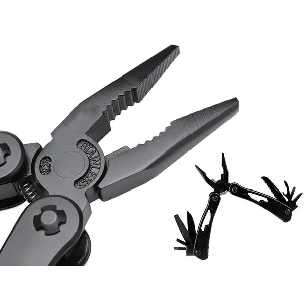 Összecsukható 20 az 1-ben rozsdamentes multitool tokkal és bitkészlettel