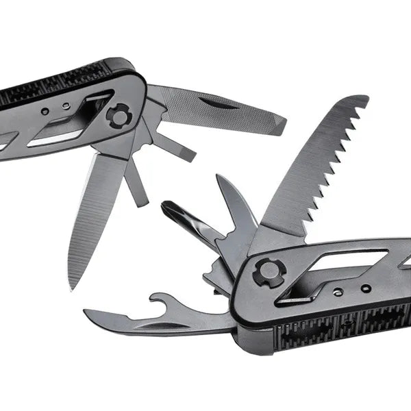 Összecsukható 20 az 1-ben rozsdamentes multitool tokkal és bitkészlettel