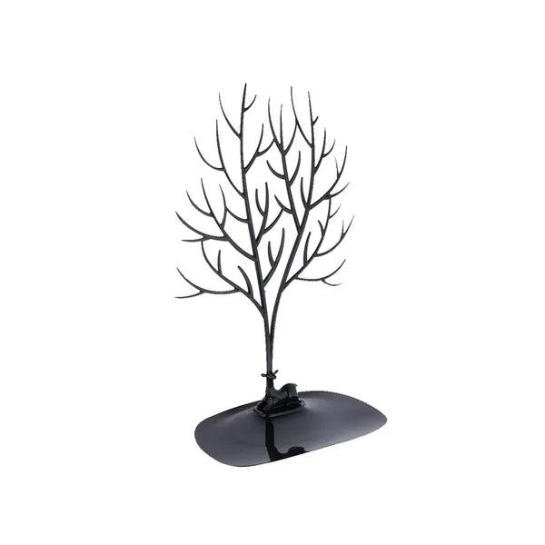 Ékszertartó fa állvány, szarvasagancs forma, 42 cm, műanyag, vegyes színek