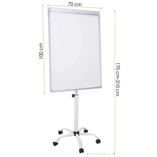 Sprignos mágneses flipchart tábla 100×70 cm, állítható állvánnyal