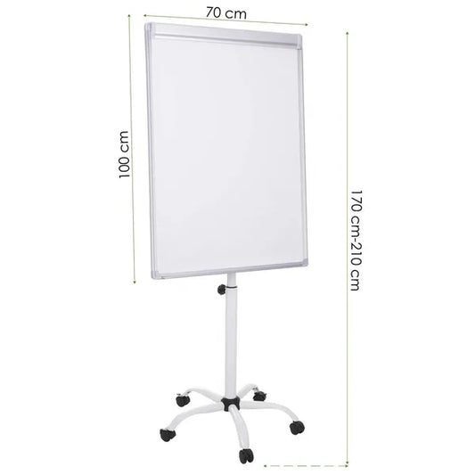 Sprignos mágneses flipchart tábla 100×70 cm, állítható állvánnyal
