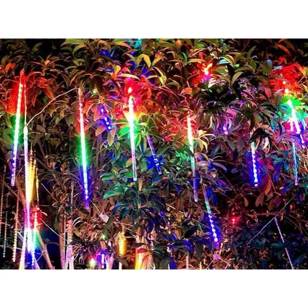Meteor RGB LED jégcsap fényfüzér, 8x50 cm, IP44, összekapcsolható