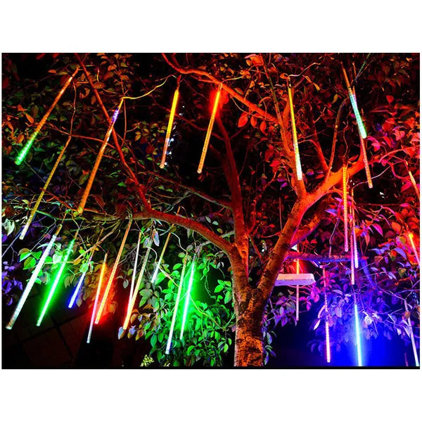 Meteor RGB LED jégcsap fényfüzér, 8x50 cm, IP44, összekapcsolható